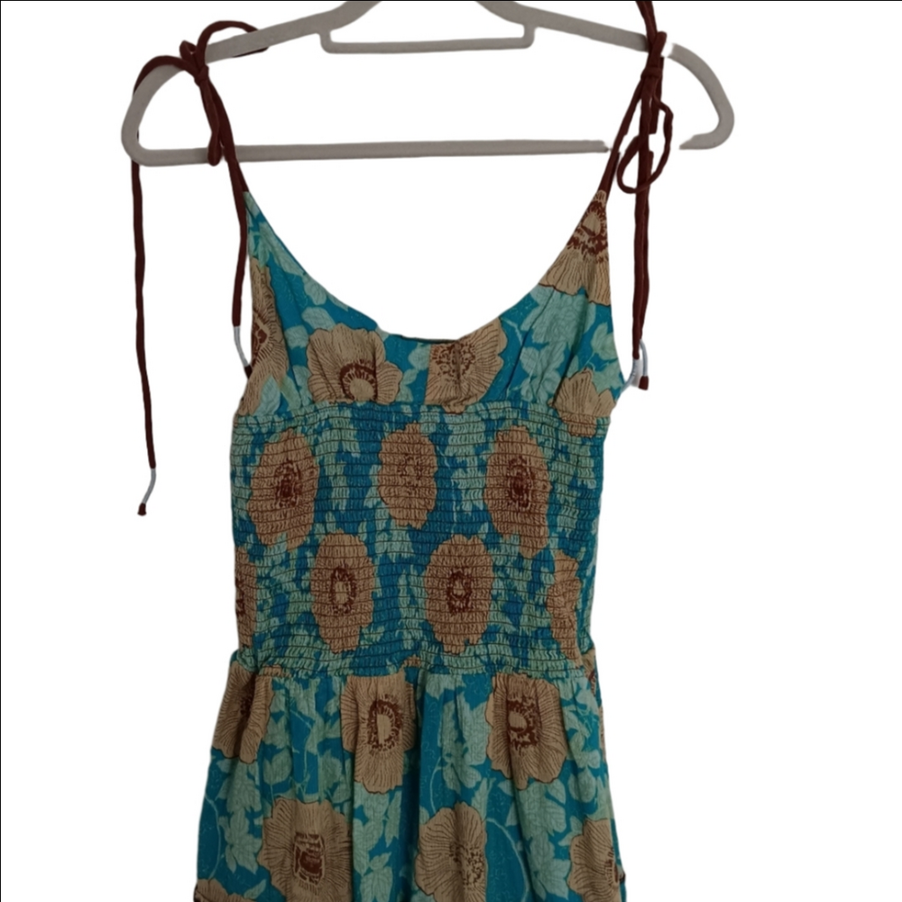 Free People Adriel Floral Print V-Neck Sleeveless Tiered Midi Dress M - Picture 5 of 12